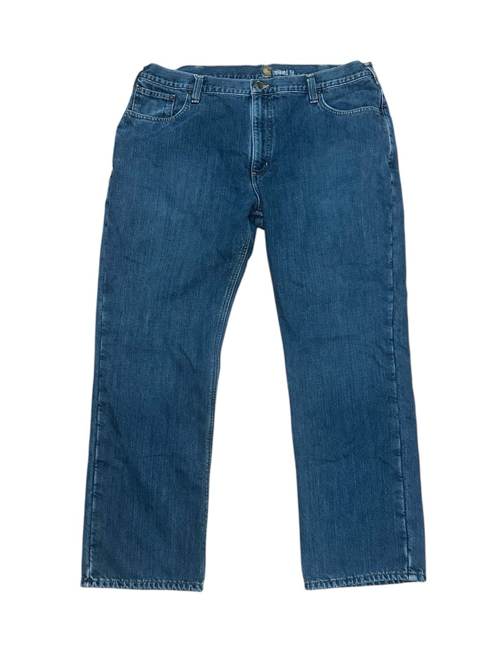 Carhartt Relaxed Fit Fleece Lined Jeans Men’s 42x32 Blue EUC